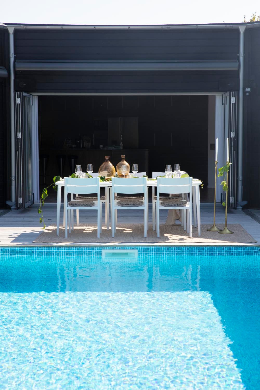 Delia chaise de table Blanc