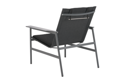 Soro fauteuil lounge Anthracite/Teddy Black