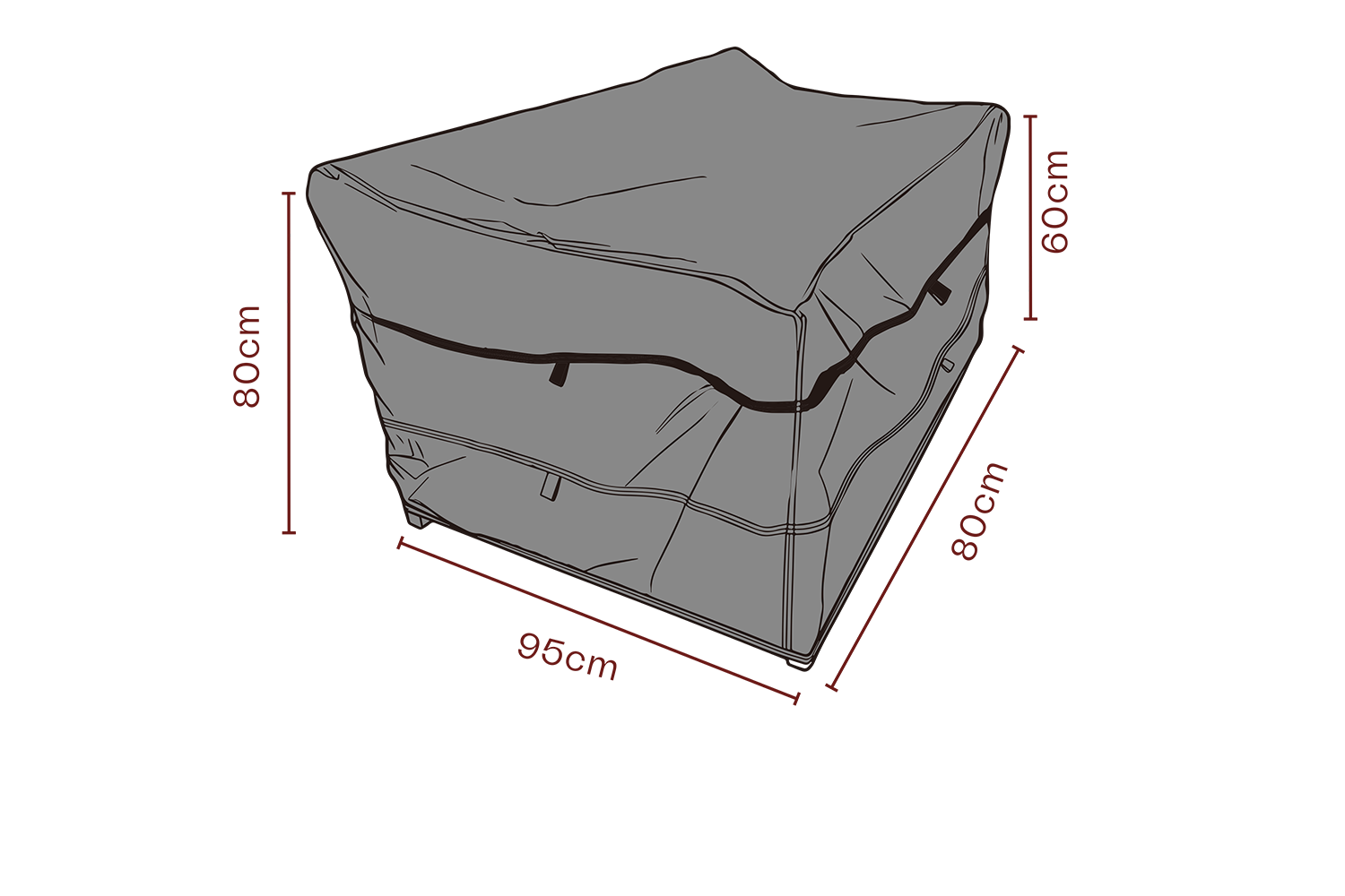 Cover fauteuil Black-Breathable