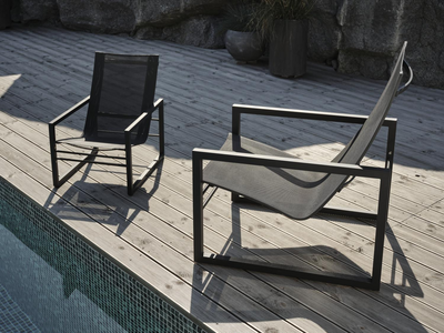 Vevi chaise enfant Noir/anthracite