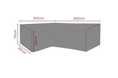 Cover canapé d’angle Noir