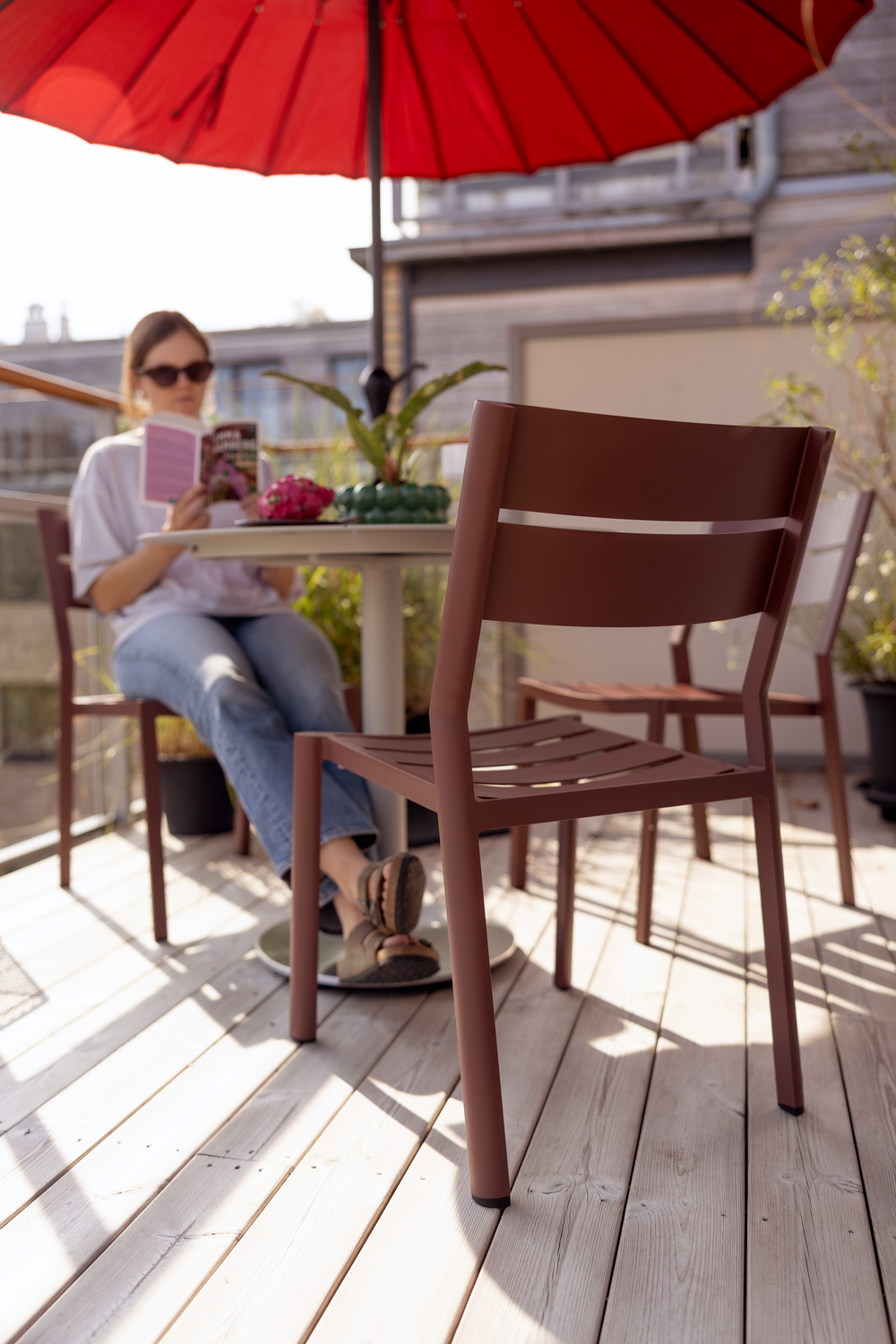 Delia chaise de table Zin Red