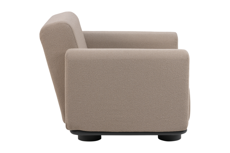 Bolster fauteuil Anthracite/Teddy Beige