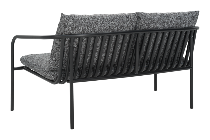 Bendt Canapé 2 places Noir/Teddy Ant