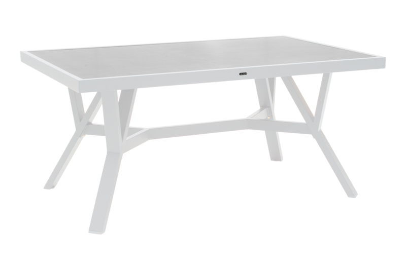Samvaro High table salon Blanc/gris