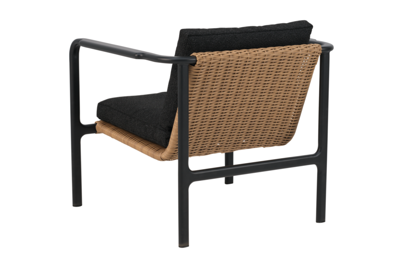 Motty fauteuil Noir/Teddy Black