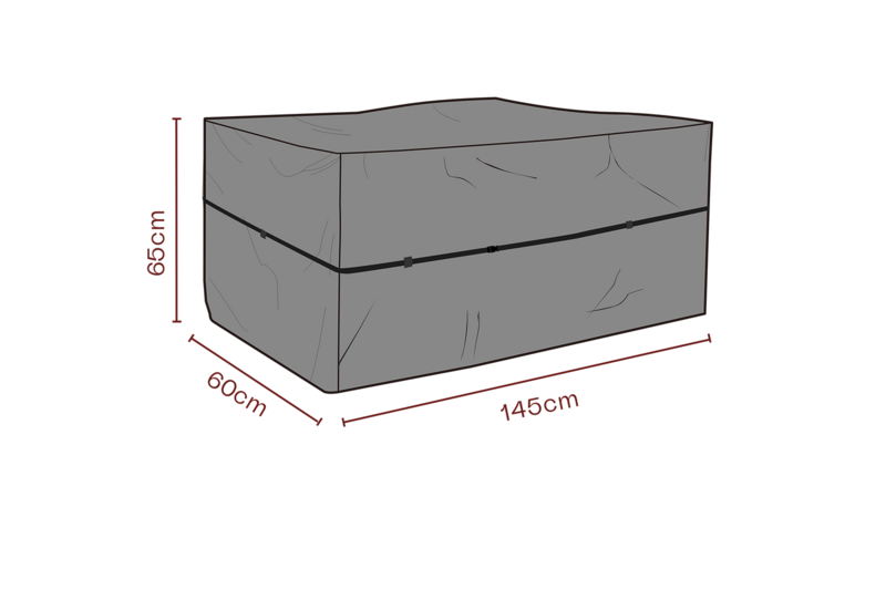 Cover coffre à coussins Noir