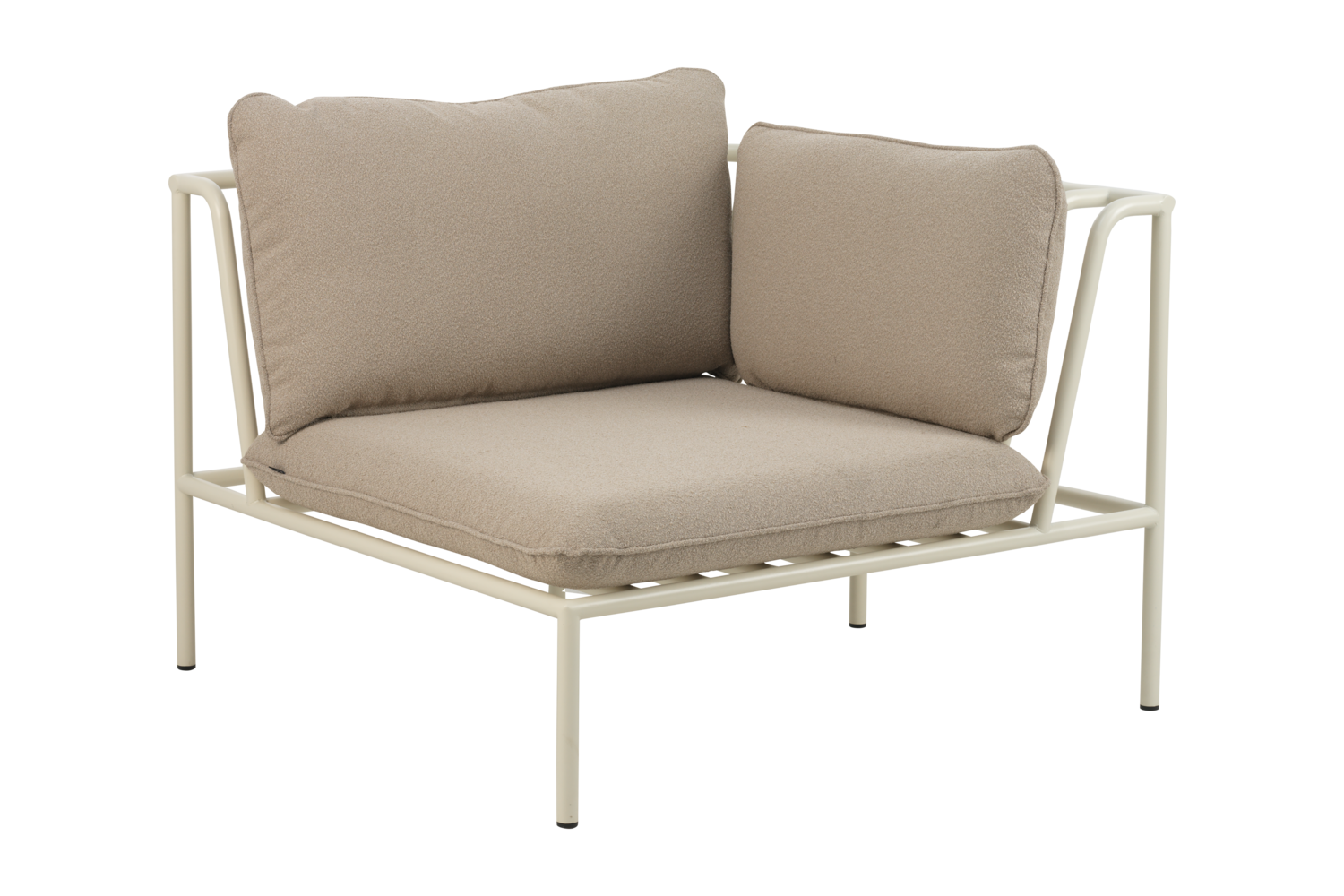 Collier angle Pearl White/Teddy Beige