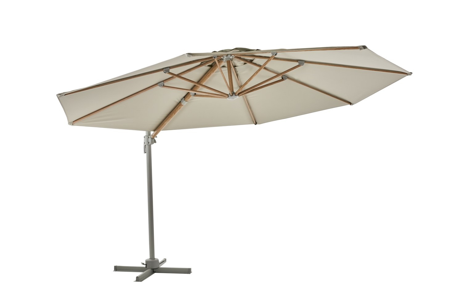 Luzzi parasol sans pied Khaki/Light Grey