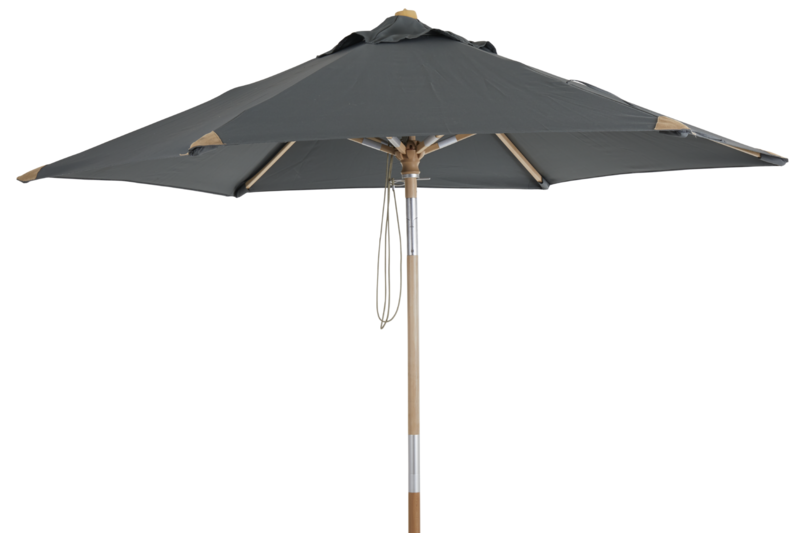 Trieste parasol Couleur naturelle/gris