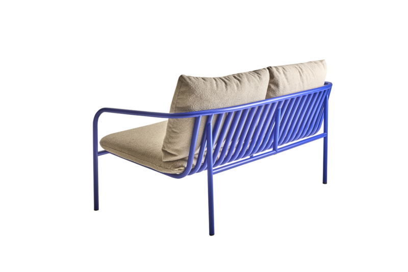 Bendt Canapé 2 places Indigo Blue/Teddy Beige