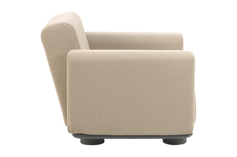 Bolster fauteuil Anthracite/Teddy Beige