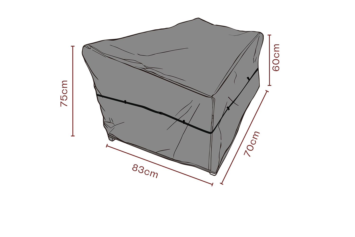 Cover fauteuil Black-Breathable