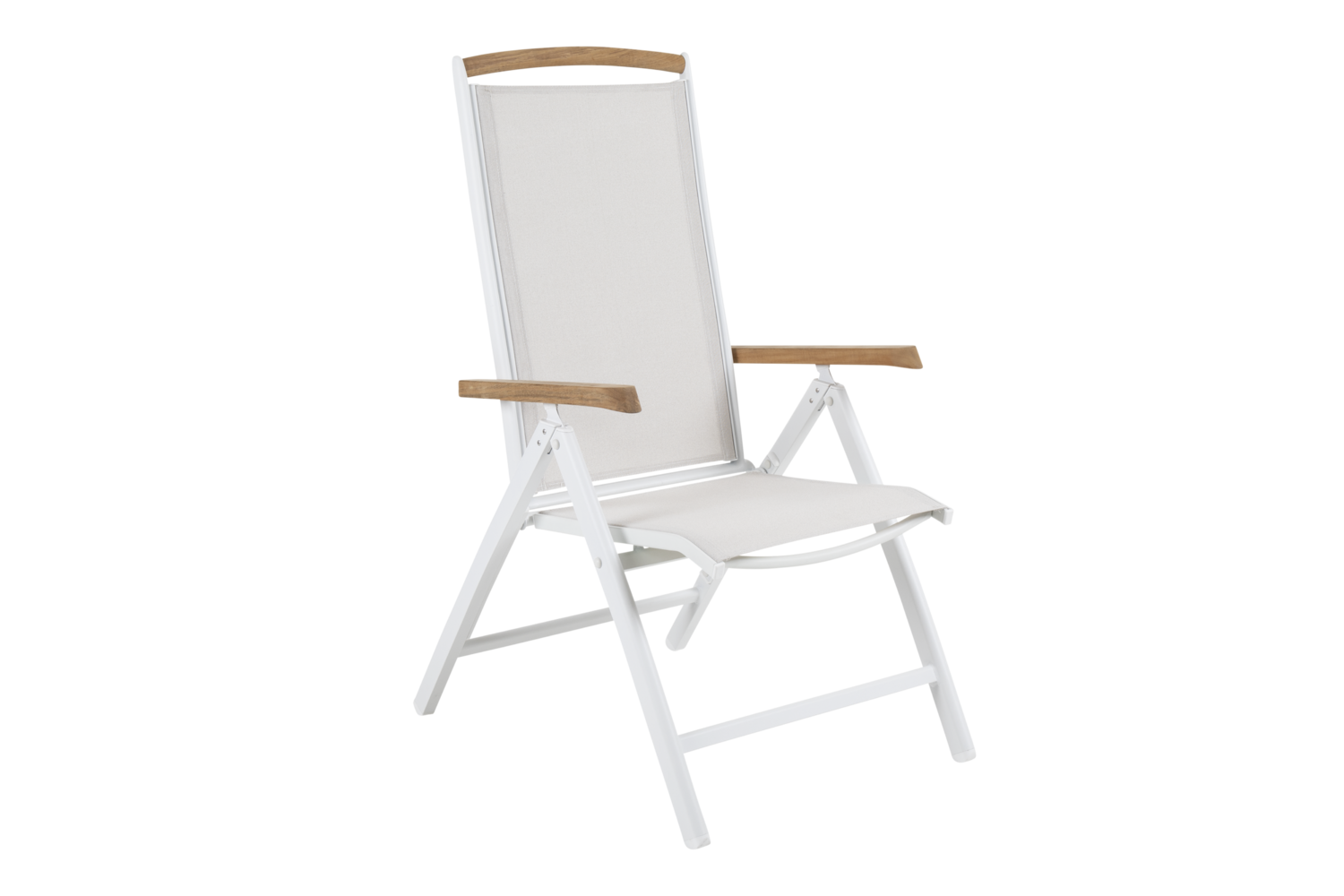 Andy fauteuil avec dossier réglable Blanc/blanc