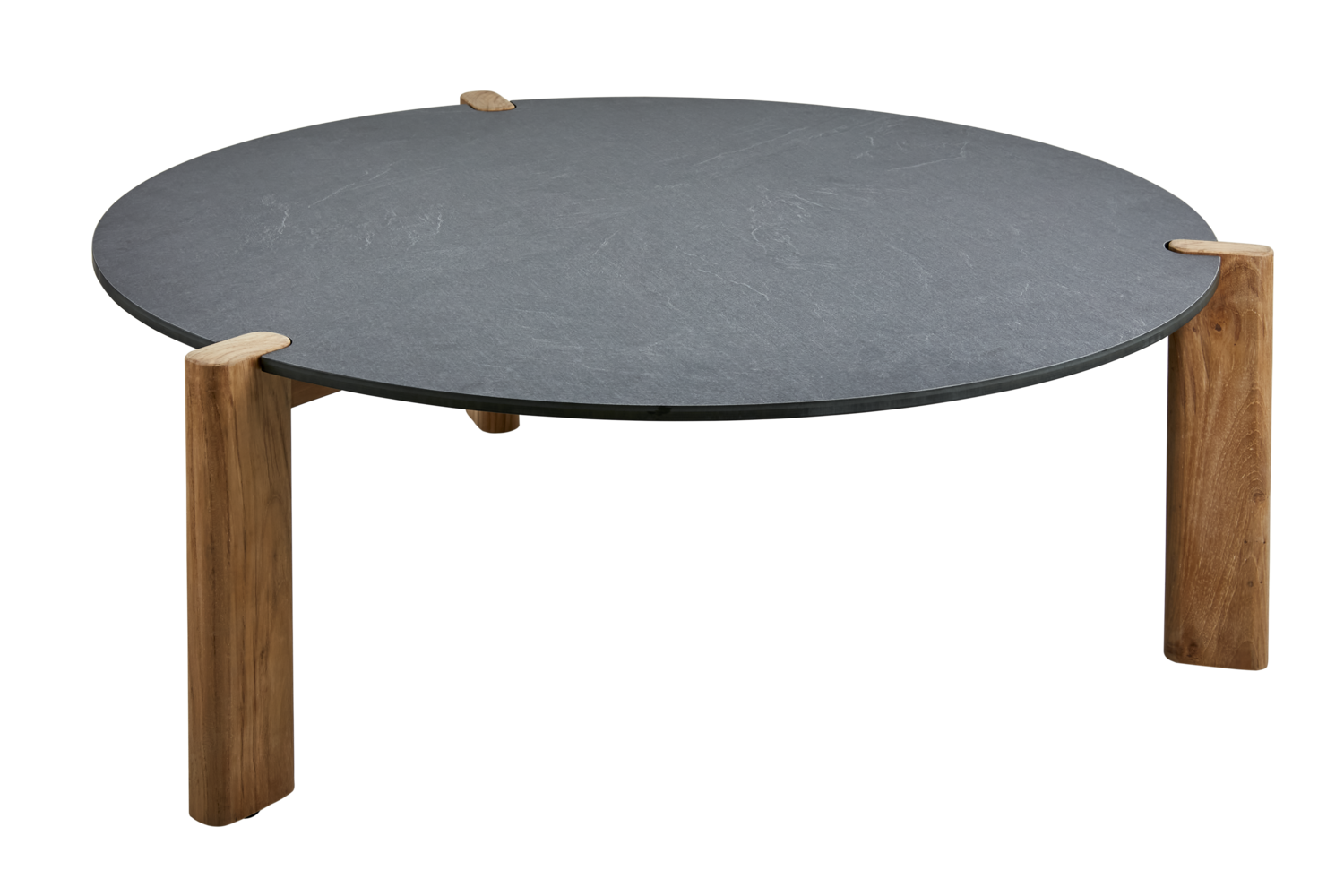 Domino table salon Antracit/Natur