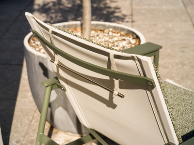 Soro fauteuil lounge Nordic Green/Teddy Verde