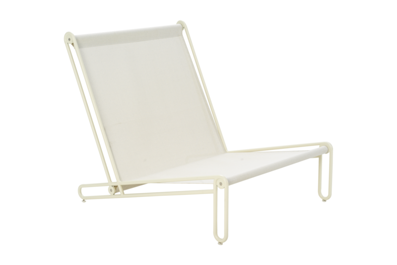 Blixt fauteuil lounge Pearl White/Teddy Orange