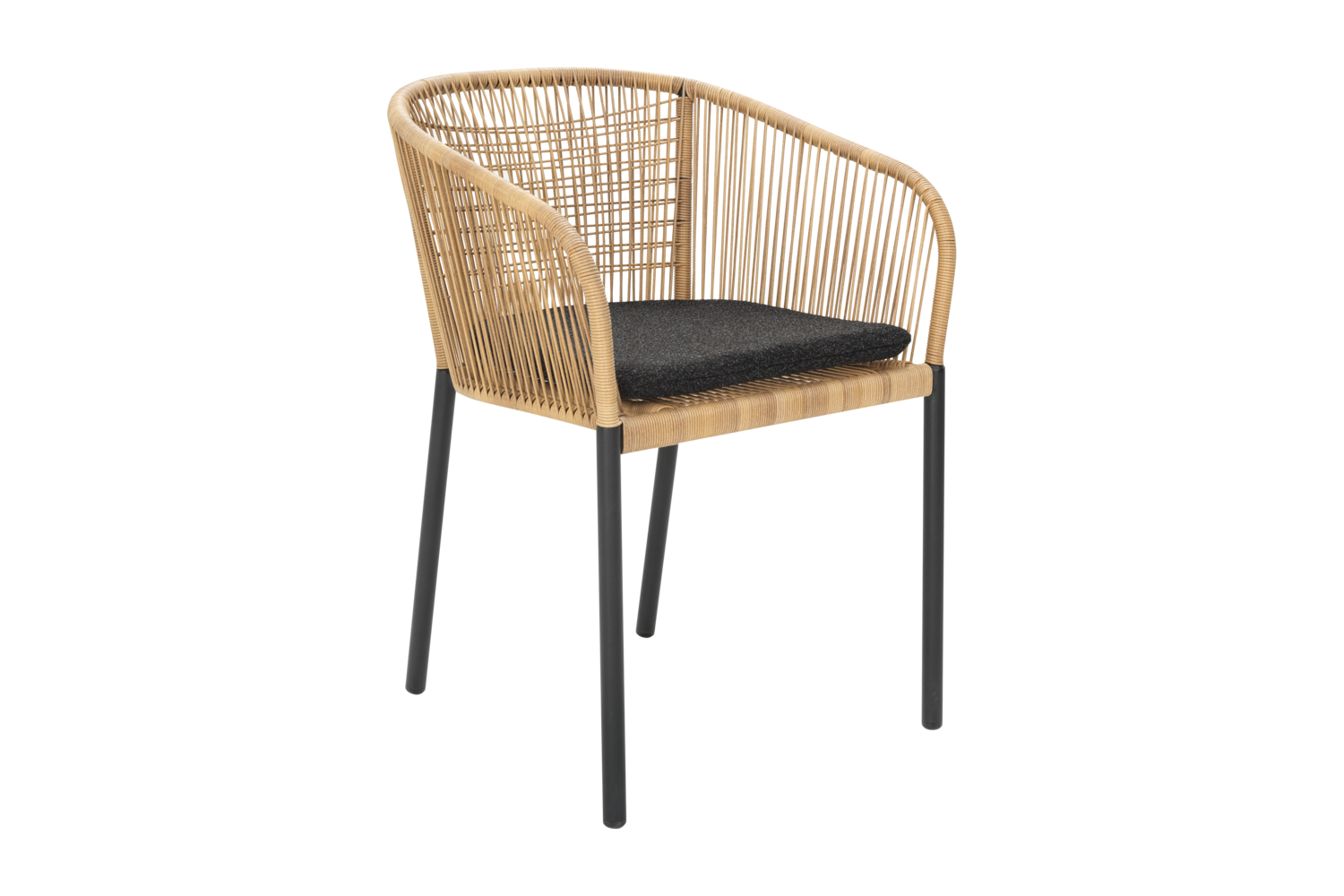 Delta fauteuil Noir/Teddy Black