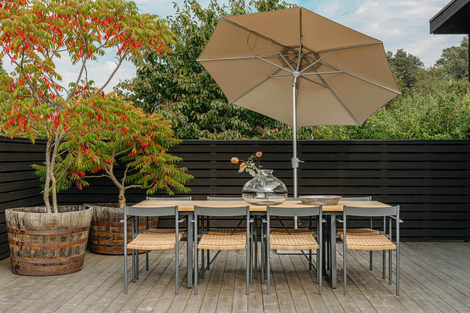Shad table à manger Anthracite/Teak