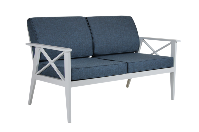 Sottenville Canapé 2,5 places White/Midnight blue