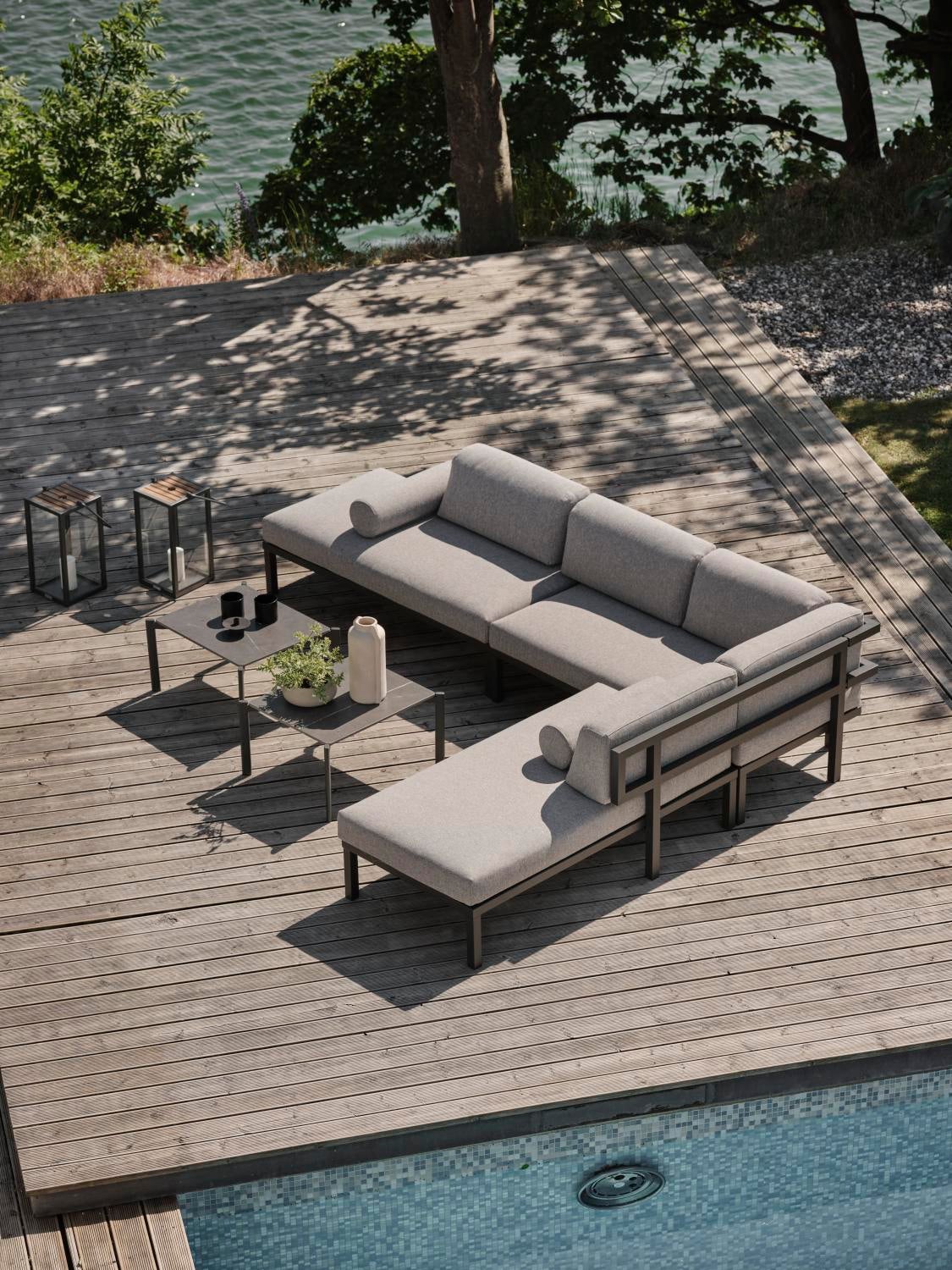 Hallavara table salon Anthracite/Gris