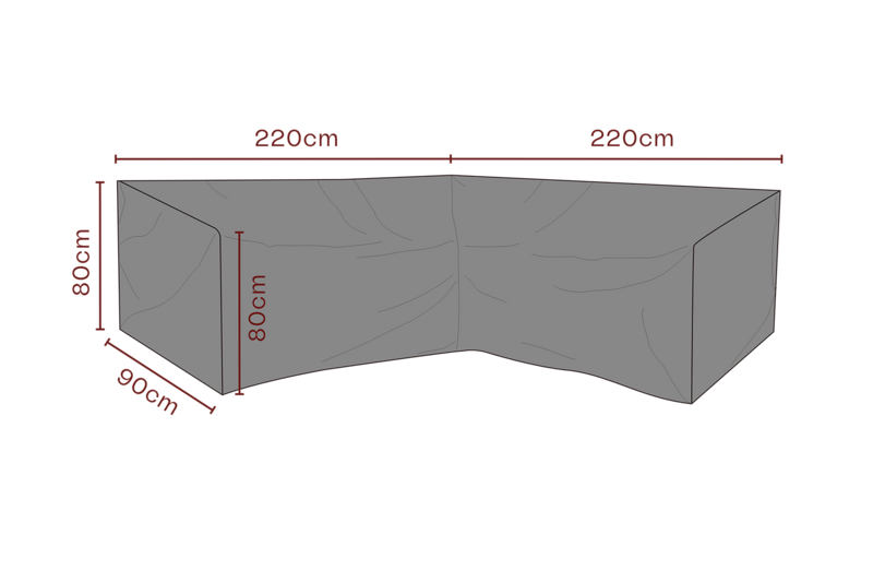 Cover canapé d’angle Noir