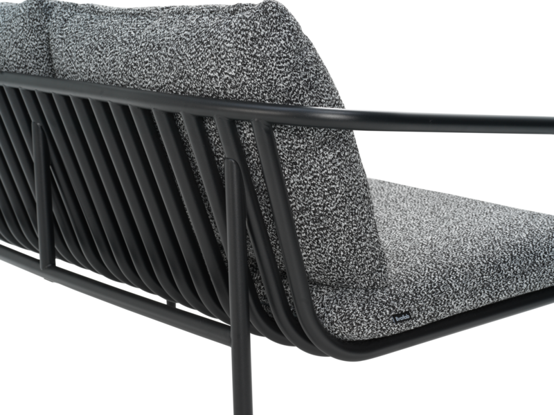 Bendt Canapé 2 places Noir/Teddy Ant
