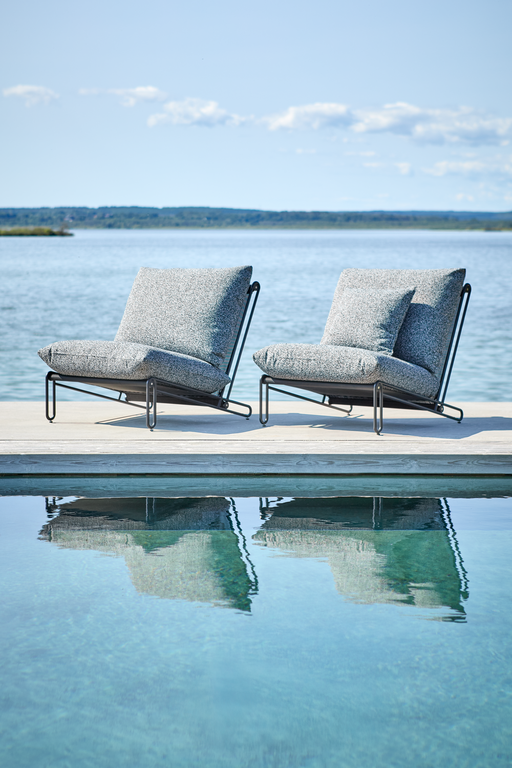 Blixt fauteuil lounge Noir/Teddy Ant