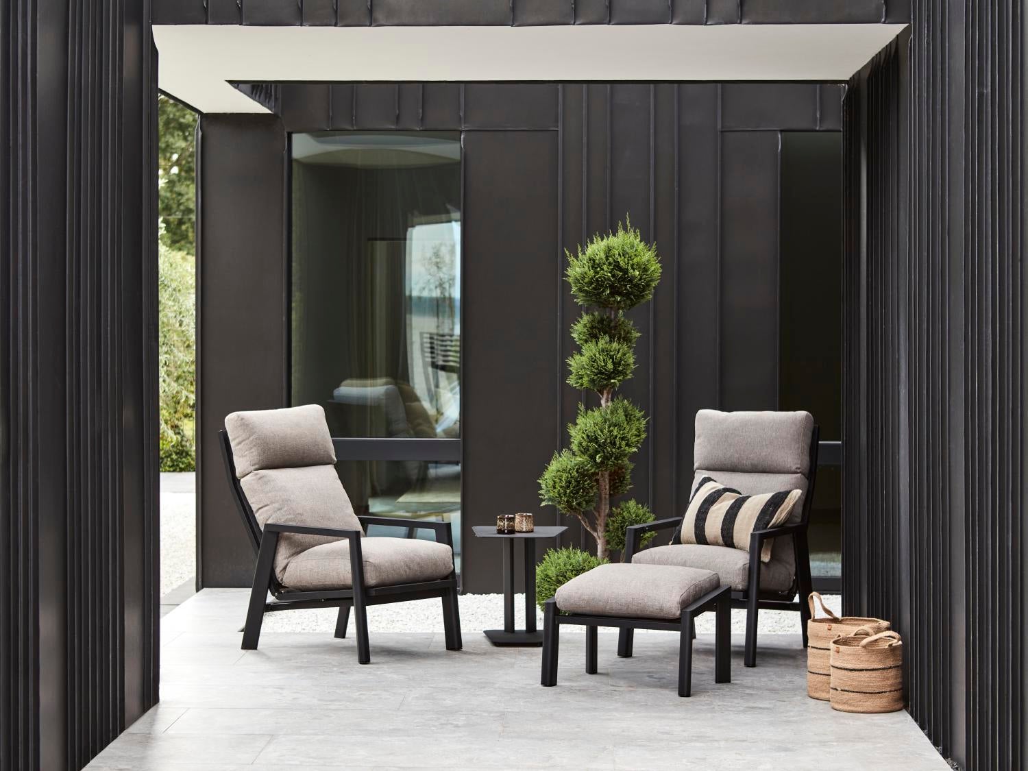 Slide fauteuil avec dossier réglable Black_Ash