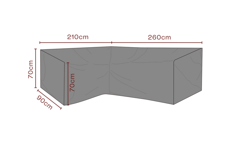 Cover canapé d’angle Noir