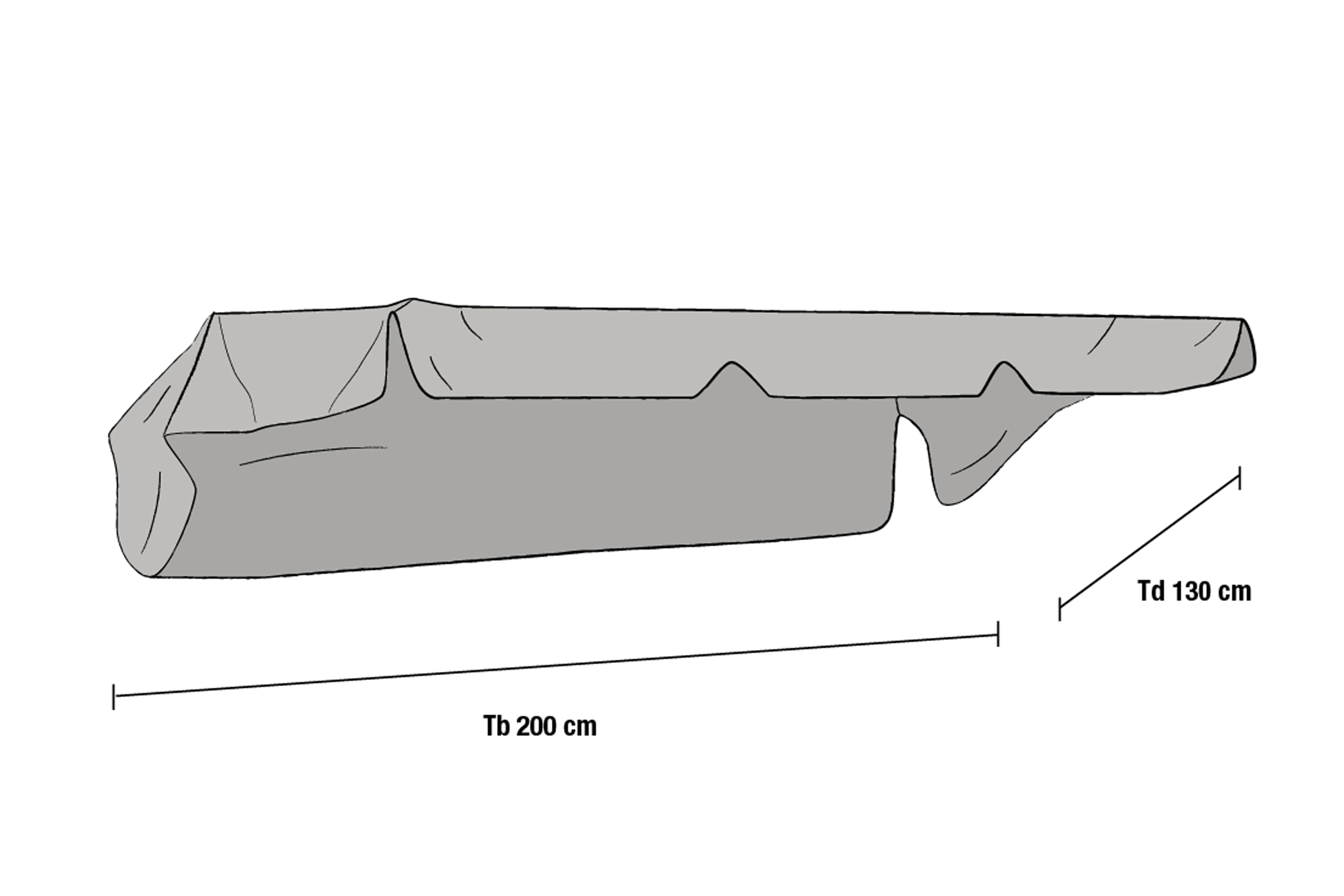 Olbia toit balancelle Gris