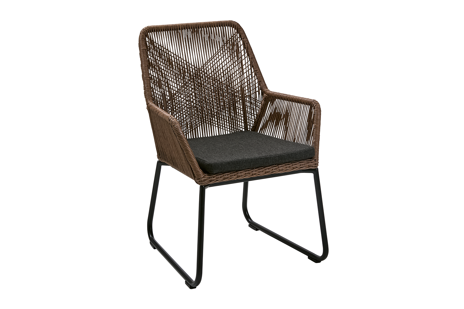 Midway fauteuil Couleur naturelle/noir