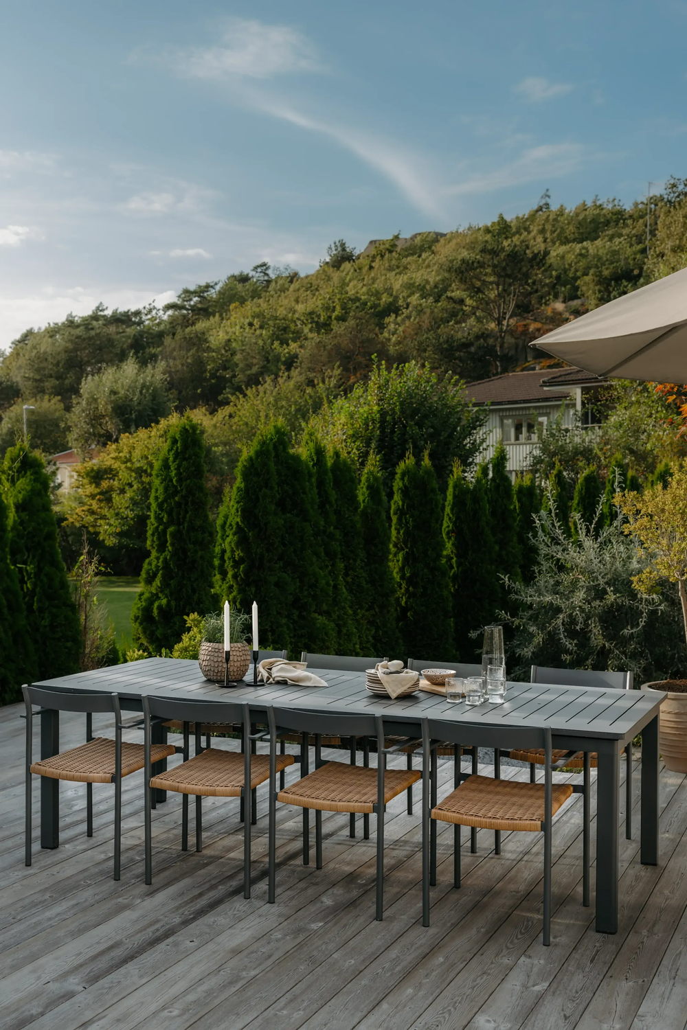 Lomma XL table à manger Anthracite