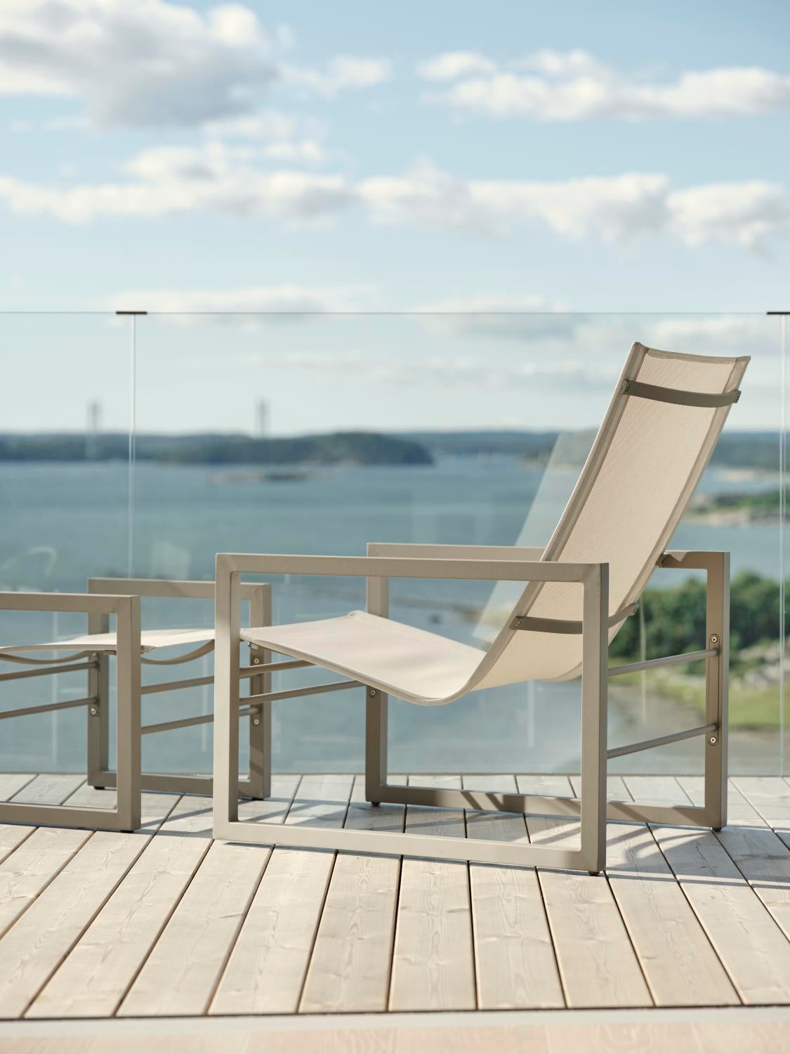 Vevi repose-pieds Khaki/Off-white