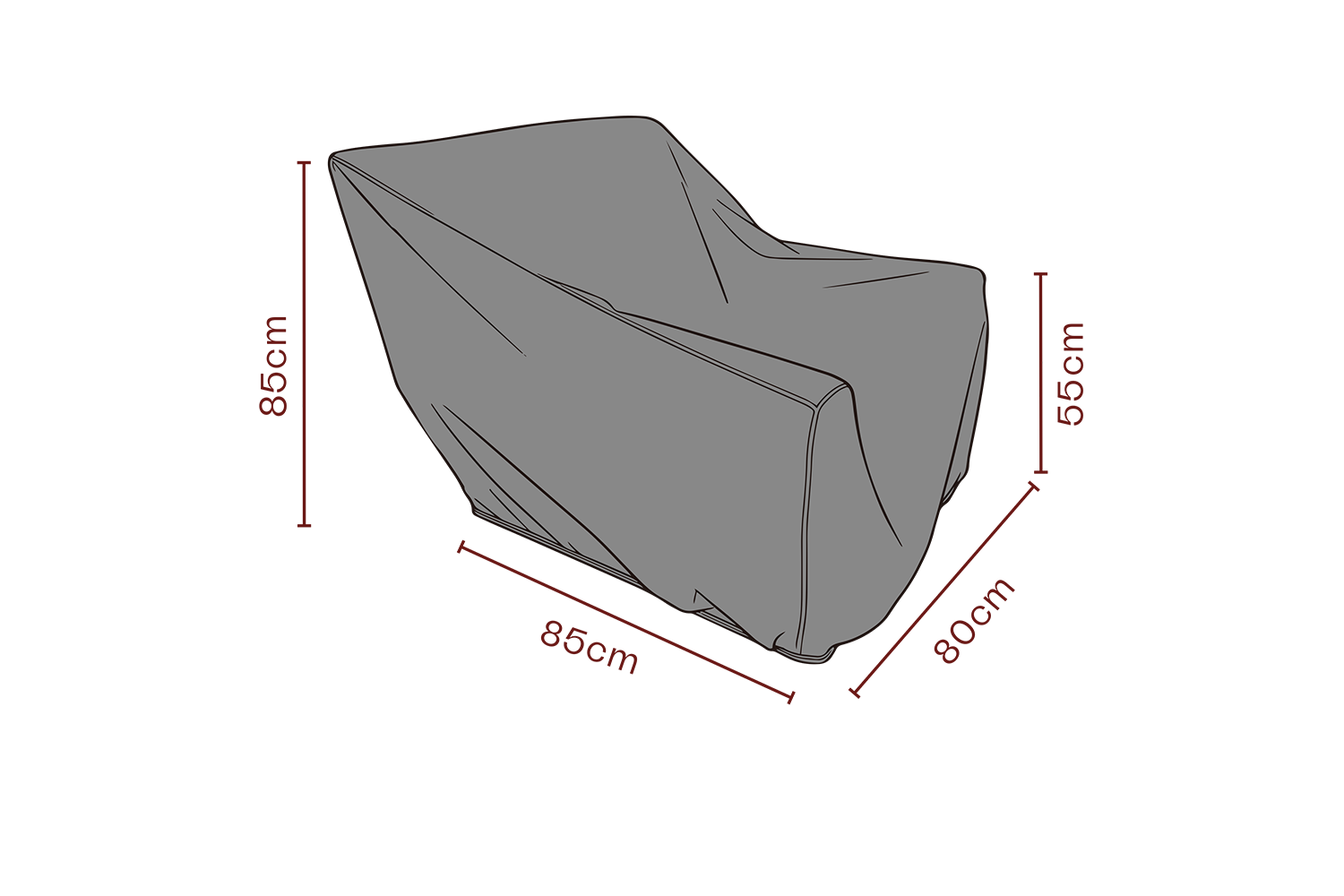 Cover fauteuil Black-Breathable