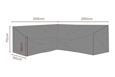 Cover canapé d’angle Black-Breathable