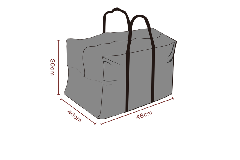 Cover sac à coussins Black-Breathable