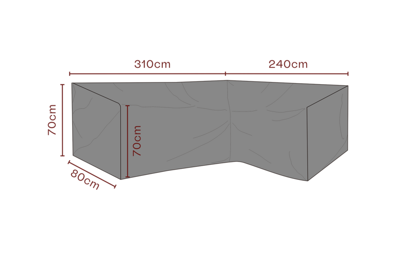 Cover canapé d’angle Noir