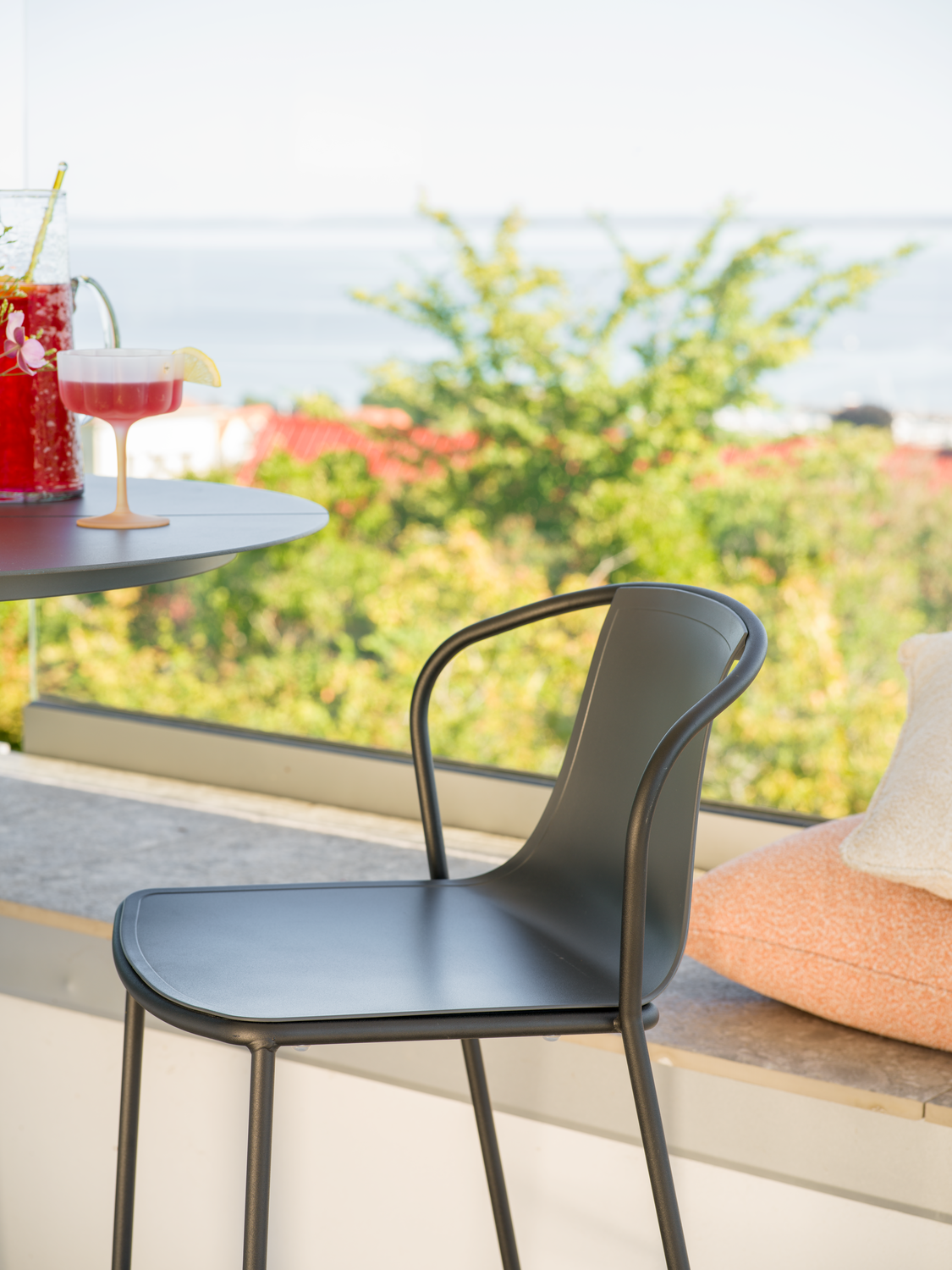 Kasia tabouret de bar Noir/noir