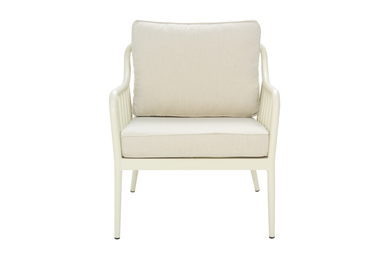 Coleville fauteuil Pearl White/Dot Beige