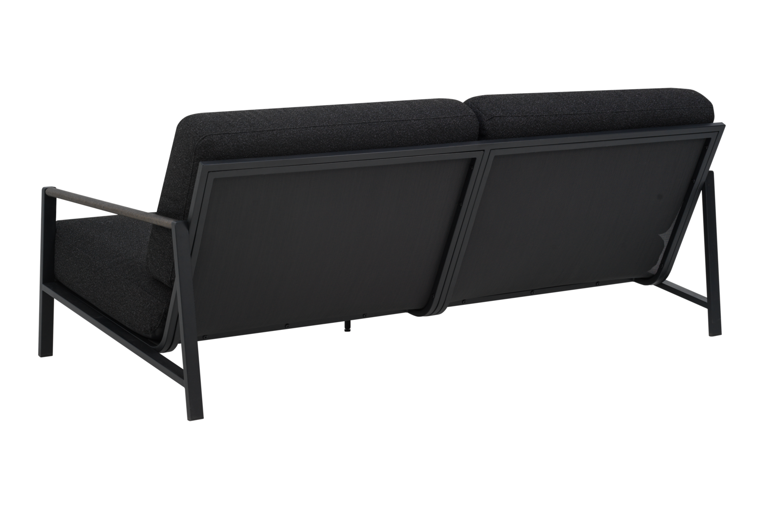 Lyra Canapé 2,5 places Noir/Teddy Black