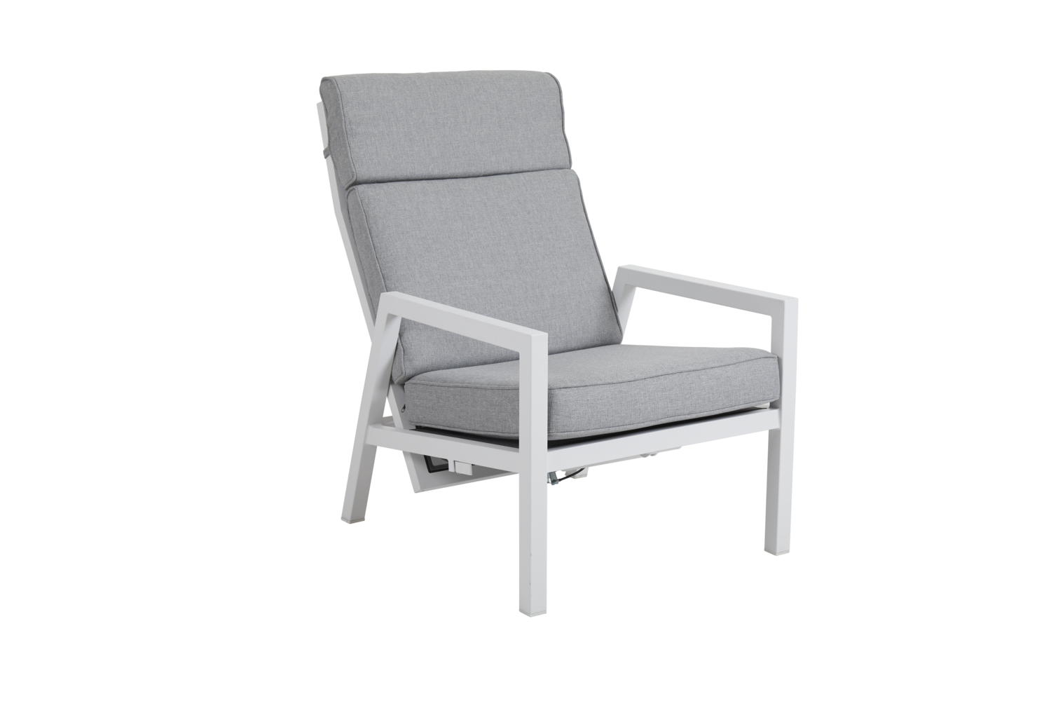 Belfort fauteuil avec dossier réglable Blanc/Pearl grey