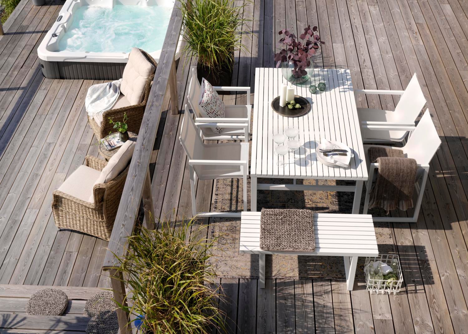 Amarante tapis Bleu clair/gris