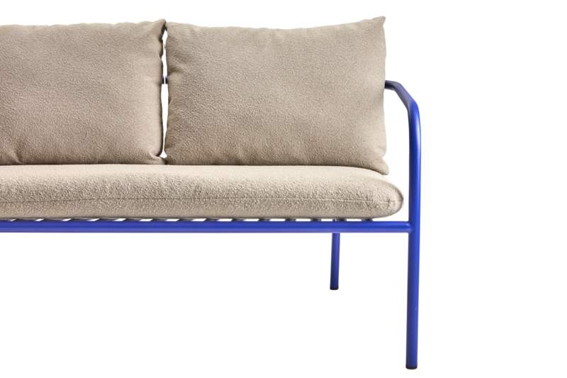 Bendt Canapé 2 places Indigo Blue/Teddy Beige