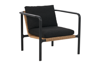 Motty fauteuil Noir/Teddy Black