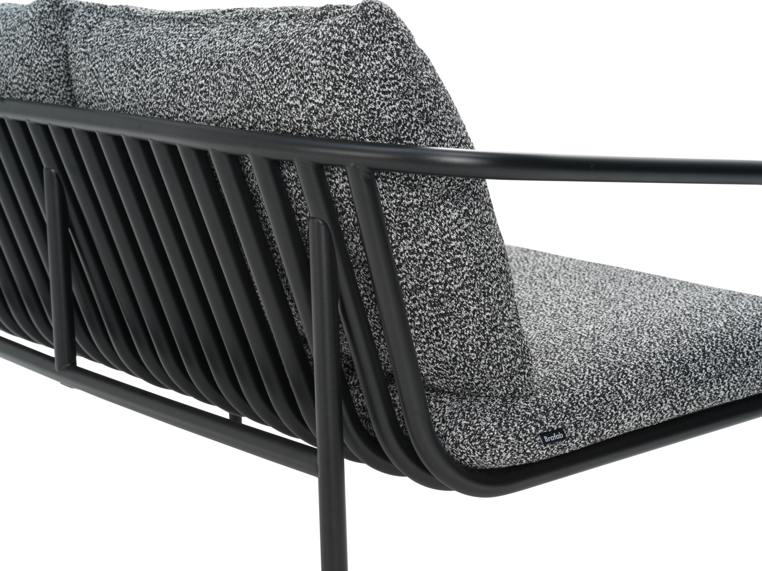 Bendt Canapé 2 places Noir/Teddy Ant