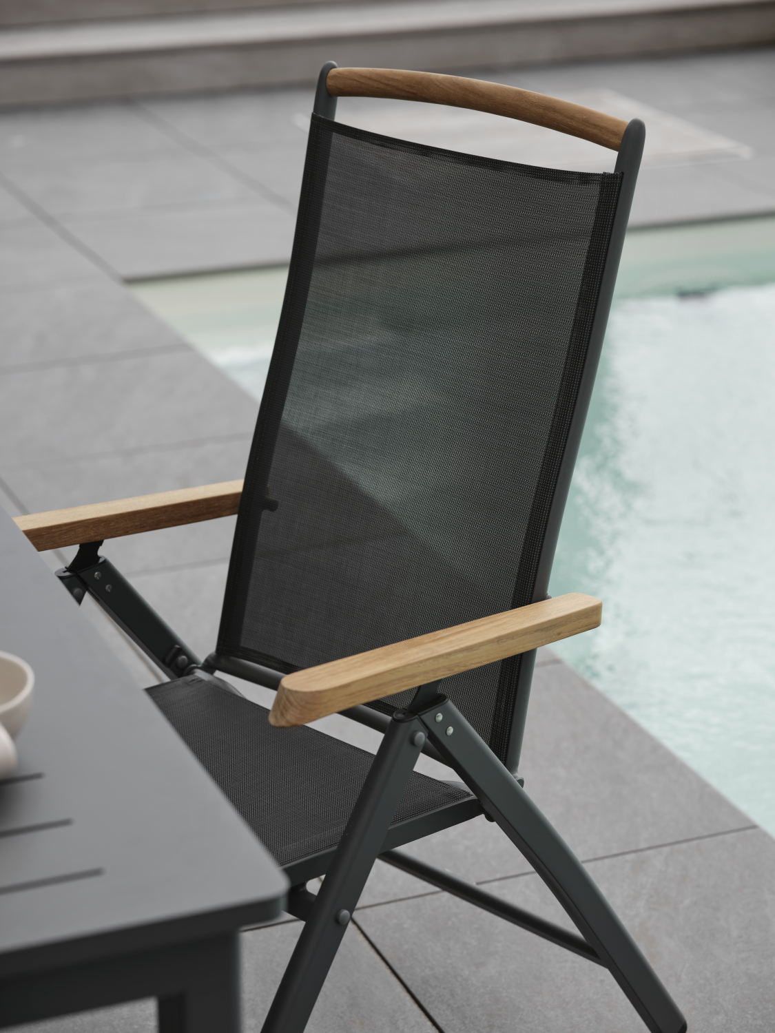 Andy fauteuil avec dossier réglable Anthracite/Anthracite