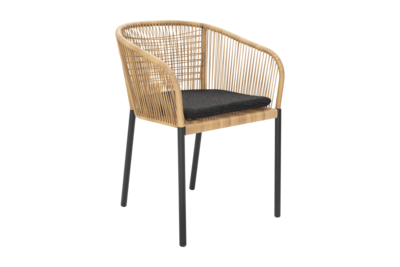 Delta fauteuil Noir/Teddy Black