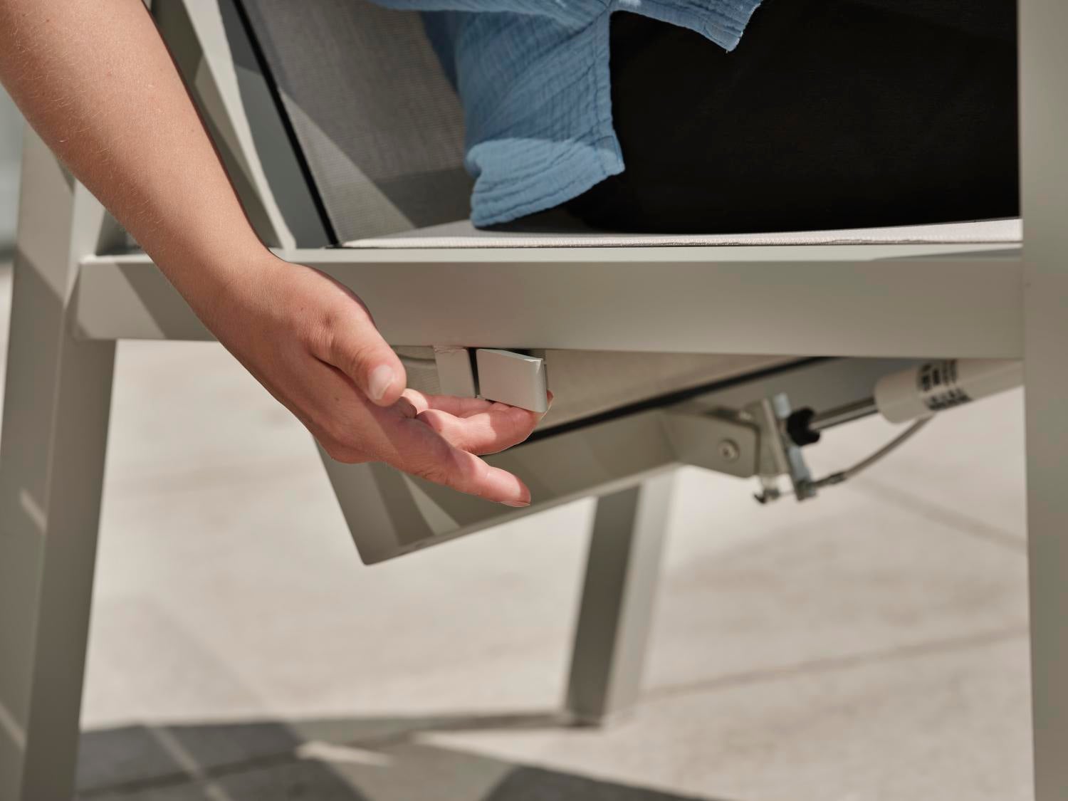 Newfort fauteuil avec dossier réglable Light Grey/Off-White