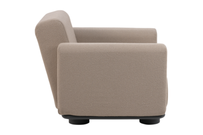 Bolster fauteuil Anthracite/Teddy Beige